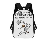 sinyumoney Funny Duck School Backpack Large Water Resistant Laptop Backpack for Teenage Girls Boys Women Men 17inch