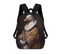 sinyumoney Funny Duck School Backpack Rucksack Casual Daypacks School Work Travel Bag for Camping Outdoor Adventures And Daily Travel 17inch