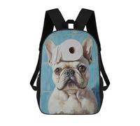 sinyumoney Funny French Bulldog with Toilet Paper-1 Backpack School Daypacks Business Backpack Water Resistant Bookbag for Camping Outdoor Adventures And Daily Travel 17inch