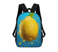 sinyumoney Funny Lemon Backpacks Kids School Backpack School Bag 3D Printed Fashion School Bags for Boys Elementary And Middle School Students 17inch