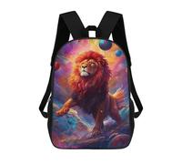 sinyumoney Funny Lion School Backpack Water Resistant School Bag Business Backpack for Girls Boys Teenage 17inch
