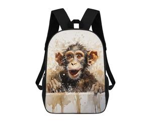 sinyumoney Funny Monkey in The Bath Rucksack Lightweight Schoolbag Dayback Bookbag College for Girl, Teen Girls 17inch
