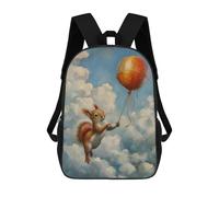 sinyumoney Funny Squirrel Balloon Backpack School Bag Backpack For Girls Boys Backpacks Large Capacity Kids Backpack Lightweight School Bags For Kids Students 17inch