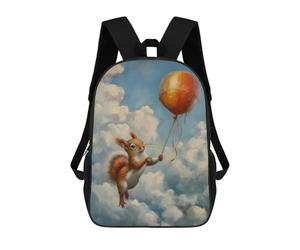 sinyumoney Funny Squirrel Balloon Backpack School Bag Backpack For Girls Boys Backpacks Large Capacity Kids Backpack Lightweight School Bags For Kids Students 17inch