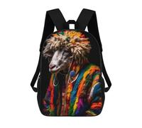 sinyumoney Future Goat Backpack School Bag School Secondary High School College Backpack Travel for Teenage Girls Boys Women Men 17inch