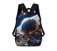 sinyumoney Future World Backpack with Pocket 3D Printed Backpacks, Travel Rucksacks Book Bags Kids School Bag 17inch