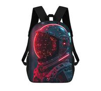 sinyumoney Futuristic Astronaut Children's Backpacks 17inch School Backpack 3D Printed Bag Bookbag for Kids Travel Rucksacks Boy Girl Book Bags Kids School Bag