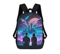 sinyumoney Futuristic Love City Ronaldo Backpack, Children's Backpack, Student School Bag, Book Bag, 3D Printed School Bag For Boys And Girls, 17inch