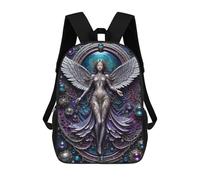 sinyumoney Galactic Angel Steampunk School Backpack Schoolbags For Girls Boys Backpack With Pocket Fashion School Bag Kids Backpack 17inch