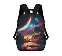 sinyumoney Galactic Beauty Landscape Children’s Backpack Girls Boys, Rucksack Bag, Daypack, Primary School, Perfect for Back to Kids School Or PE, Gifts And Travel 17inch