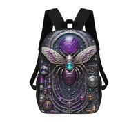 sinyumoney Galactic Bee Chronicles Backpack School Business Laptop Rucksack Bag Unisex Casual Daypack for Teenage Girls Boys Women Men 17inch