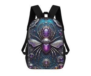 sinyumoney Galactic Beetle Chronicles Backpack School Bag Business Laptop Rucksack Bag Unisex Casual Daypack for Men/Women 17inch