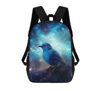 sinyumoney Galactic Bluebird Serenity 3D Printed Children's School Backpack for Kids Travel Rucksacks Book Bags Kids School Bag 17inch