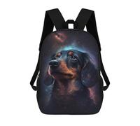 sinyumoney Galactic Canine Majesty -4 School Backpack Secondary Causal Travel High School Bags for Camping Outdoor Adventures And Daily Travel 17inch