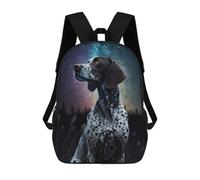 sinyumoney Galactic Canine Majesty -6 Backpack School Lightweight Casual Daypack School Backpacks for Teenage Girls Boys Women Men 17inch