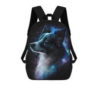 sinyumoney Galactic Canine Portrait -1 3D Printed 17inch Kids School Bag Rucksacks Children's School Fashion Casual Back Pack High Capacity Travel Book Bags