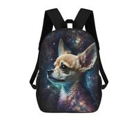 sinyumoney Galactic Canine Portrait -1 Backpacks 3D Printed Kids School Backpack Outdoor Casual Daypack Fashion Casual Children Backpacks Cute Travel Bags 17inch