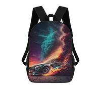 sinyumoney Galactic Car Eruption -1 Kids Backpack, Backpack School Bag, Backpacks Kids School 3D Printed School Bags for Elementary And Middle School Students Teens Birthday Gift 17inch