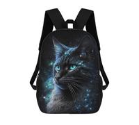 sinyumoney Galactic Cat Portrait -5 Backpack School Bag Business Durable Laptop Bag for Campus Outdoor Travel Sports 17inch