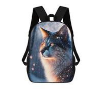 sinyumoney Galactic Cat Portrait Rucksack Water Resistant School Bag Business Backpack for Boys/Girls/Teenagers 17inch