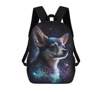 sinyumoney Galactic Chihuahua Art Print -1 Backpack School Bag Business Laptop Rucksack Bag Unisex Casual Daypack for Men/Women 17inch