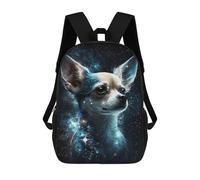 sinyumoney Galactic Chihuahua Cosmic Companion -1 Backpack School Computer Rucksack for School/Work/Travel- Perfect for Travel, Work And Daily Use 17inch