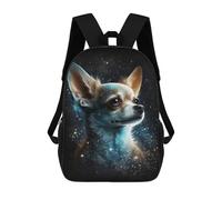 sinyumoney Galactic Chihuahua Portrait School Bags School Secondary High School College Backpack Travel for Girl, Teen Girls 17inch