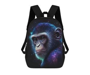 sinyumoney Galactic Chimpanzee Portrait-5 School Bags School Secondary High School College Backpack Travel for Girl, Teen Girls 17inch