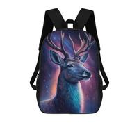 sinyumoney Galactic Deer Fantasy Art Rucksack Water Resistant Computer Rucksack for Camping Outdoor Adventures And Daily Travel 17inch