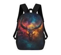sinyumoney Galactic Demon Skull -1 School Backpack Fashion Stationery Backpack Waterproof Casual Daypacks for Men/Women 17inch