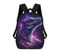 sinyumoney Galactic Dinosaur Art Print-12 School Bags Lightweight Schoolbag Dayback Bookbag College for Boys/Girls/Teenagers 17inch