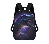 sinyumoney Galactic Dinosaur Art Print-6 Backpack School Business Laptop Rucksack Bag Unisex Casual Daypack for Girls Boys Teenage 17inch