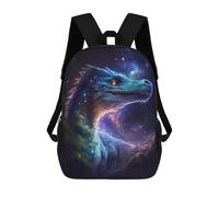 sinyumoney Galactic Dinosaur Art Print-8 Kids Backpack Girls 3D School Bags Children's 17 Inch Rucksack Toddler Schoolbag,Casual Daypacks Fashion Bookbag Bag
