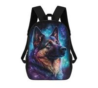 sinyumoney Galactic Dog Portrait -19 School Bags Large Water Resistant Laptop Backpack - Perfect for Travel, Work And Daily Use 17inch