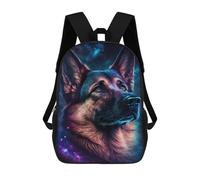 sinyumoney Galactic Dog Portrait -7 Backpack School Lightweight Airport College Students Back Pack for Girl, Teen Girls 17inch