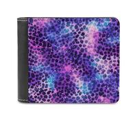 sinyumoney Galactic Dots Wallpaper 3D Print Wallet Credit Cards Coins RFID Blocking Stylish Banknote Compartments Purse Everyday Use 11.7cm*9.5cm