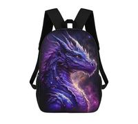 sinyumoney Galactic Dragon Art Print-15 Backpack School Fashion Stationery Backpack Waterproof Casual Daypacks for Campus Outdoor Travel Sports 17inch