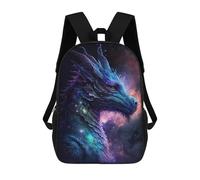 sinyumoney Galactic Dragon Art Print-23 Backpack School Backpack Kids School Bag Large Capacity Kids Backpack for School Rucksack 3D Book Bag Gifts for Kids 17inch