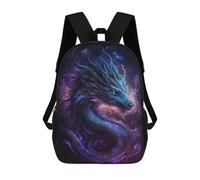 sinyumoney Galactic Dragon Art Print-9 Backpack School Backpack Kids School Bag Large Capacity Kids Backpack for School Rucksack 3D Book Bag Gifts for Kids 17inch
