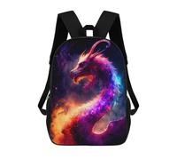 sinyumoney Galactic Dragon Artwork Kids Backpack, Kids School Bag 3D Printed School Backpacks for Boys And Teenager School Students 17inch