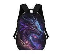 sinyumoney Galactic Dragon Artwork School Bag 3D Printed 17inch Backpacks Fashion Kids School Backpack Rucksacks for Boys Elementary And Middle School Students
