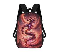 sinyumoney Galactic Dragon Dance -2 Backpack School Fashion Stationery Backpack Waterproof Casual Daypacks for Men, Women & Teenage Boys 17inch