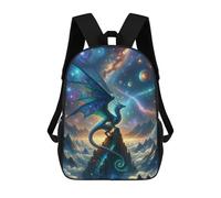 sinyumoney Galactic Dragon Majesty Backpack School Lightweight Casual Daypack School Backpacks for Teenage Girls Boys Women Men 17inch