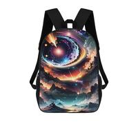 sinyumoney Galactic Dreamscape -12 Backpack Kids School Bag Boys Cartoon 3D Print Students Schoolbag Laptop Daypack for Boys Girls 17inch