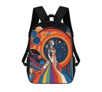 sinyumoney Galactic Dreamscape -21 School Bags Rucksack Casual Daypacks School Work Travel Bag for Men, Women & Teenage Boys 17inch