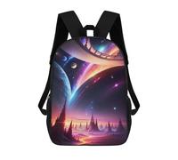 sinyumoney Galactic Dreamscape -30 School Backpack Large Lightweight Casual Backpack for Boys/Girls/Teenagers 17inch