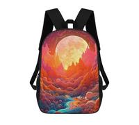 sinyumoney Galactic Dreamscape -40 Backpacks, Kids Backpack Student School Bag 3D Printed Travel Backpacks Fashion Accessory Backpack Children Waterproof School Bags 17inch