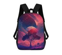 sinyumoney Galactic Dreamscape -42 Backpacks 3D Printed Kids School Backpack School Bag Fashion Rucksacks for Boys Elementary And Middle School Students 17inch