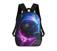 sinyumoney Galactic Dreamscape -49 3D Printed School Bag Children's School Backpack Schoolbags Travel Backpacks Casual Fashion Bag for Kids School Students 17inch
