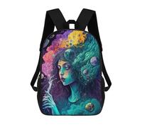 sinyumoney Galactic Dreamscape Kids School Backpack 3D Printed Fashion School Bag Casual School Bag for Boys Elementary And Middle School Students 17inch
